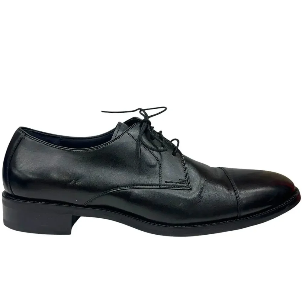 Cole Haan Lenox Hill Cap Toe Oxford Men's 11 Black Leather Dress Shoe C11630